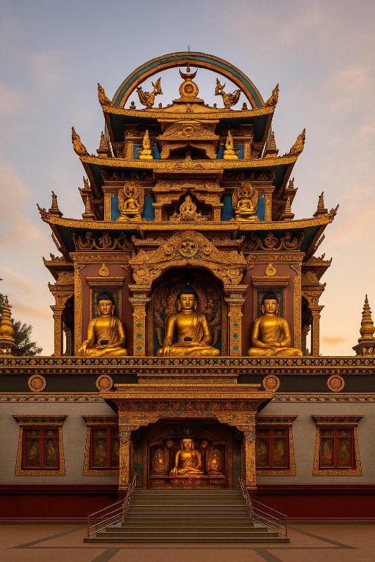 Namdroling Monastery - Golden Temple in Kushalnagar Coorg Karnataka