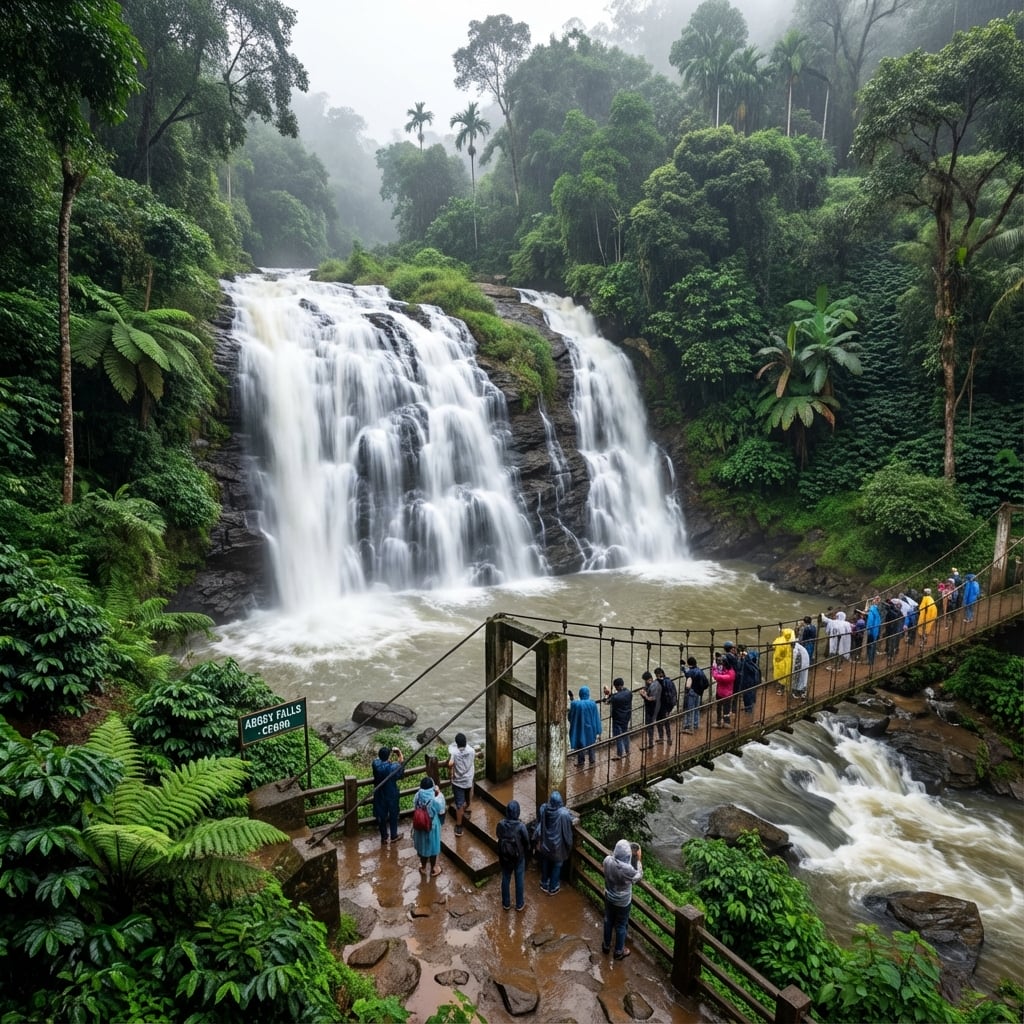 Abbey Falls - Popular waterfall near Madikeri