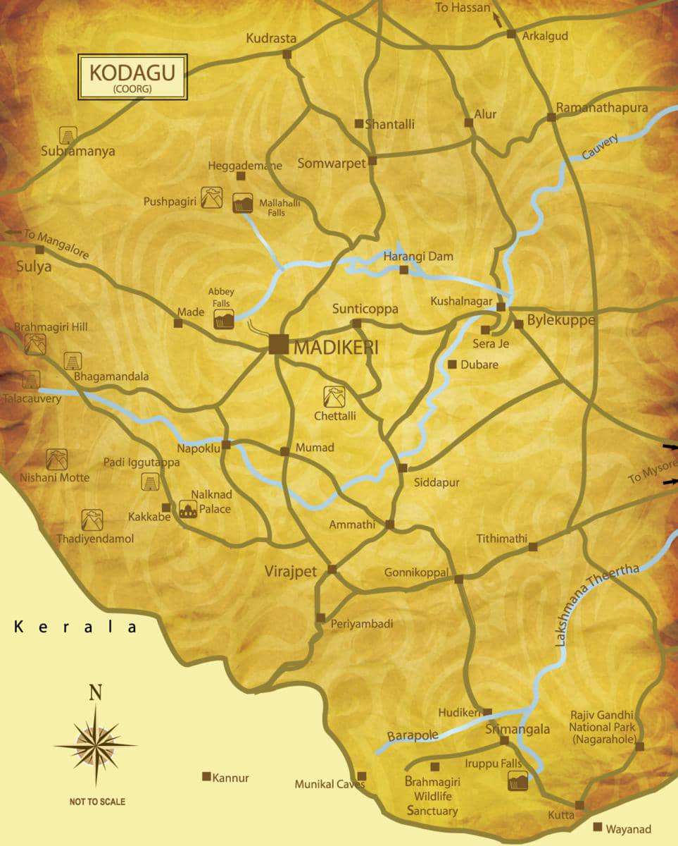 COORG DETAILED MAP 1 